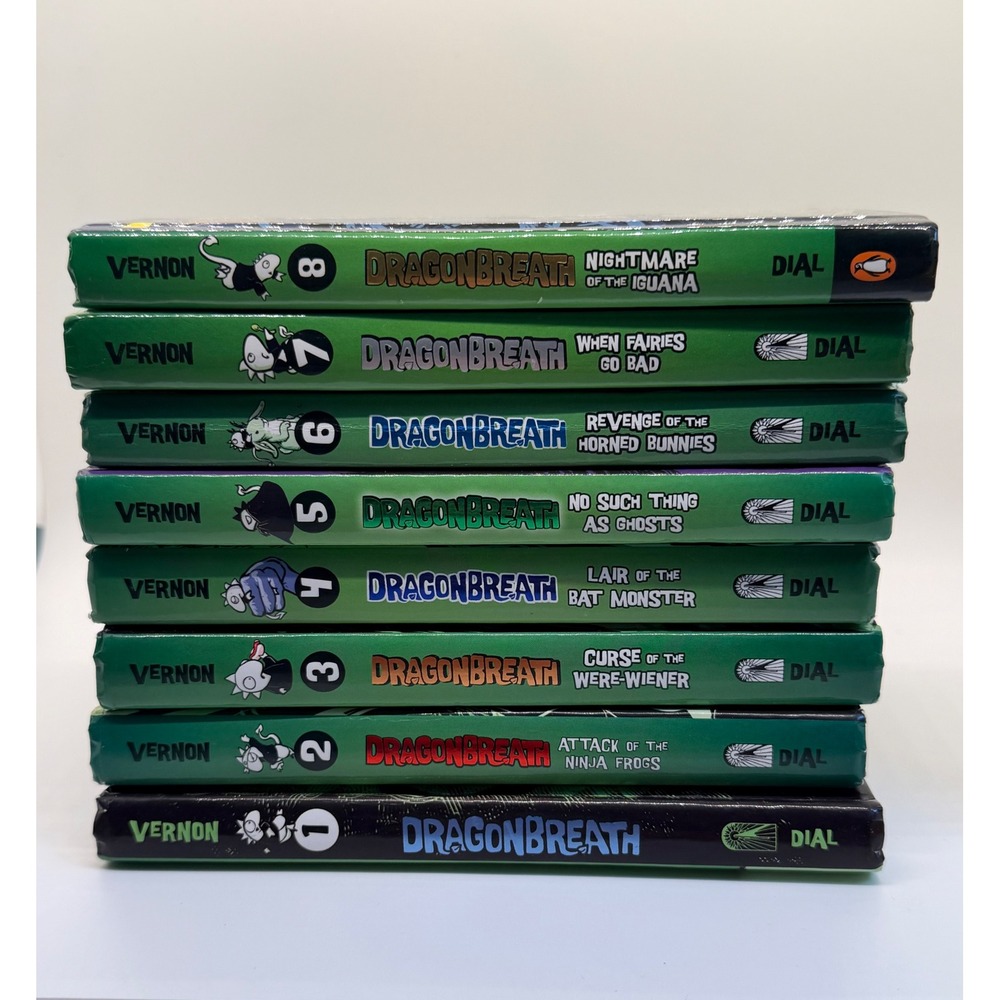 Dragonbreath Books 1-8 Ursula Vernon Hardcover Set Kids Graphic Novels Lot